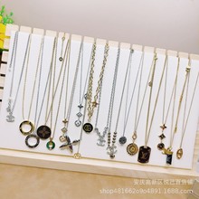 欧美简约大牌风项链女高品质高级18k电镀不掉色时尚个性百搭项坠