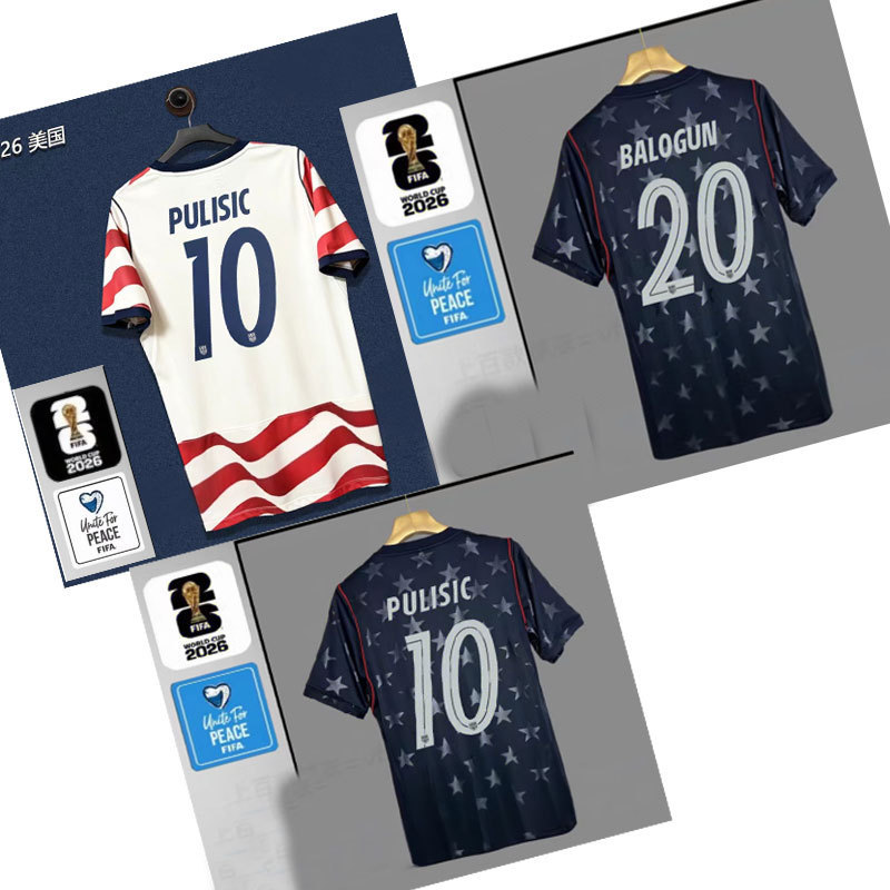 26 Usa Team Jersey No. 10 Pulisic No. 8 Mcneilly No. 9 Pepi National Team Player Fan Edition Jersey 26 Usa Team Jersey No. 10 Pulisic No. 8 Mcneilly No. 9 Pepi National Team Player Fan Edition Jersey