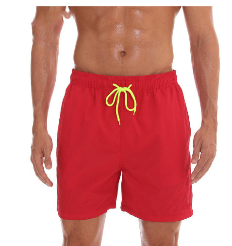 Men's beach pants, men's quarter shorts, breathable lotus leaf style splash proof sports casual pants_viptrois.com