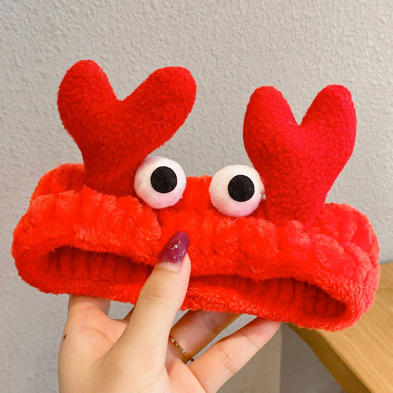 Diadema de felpa de dibujos animados de otoño e invierno