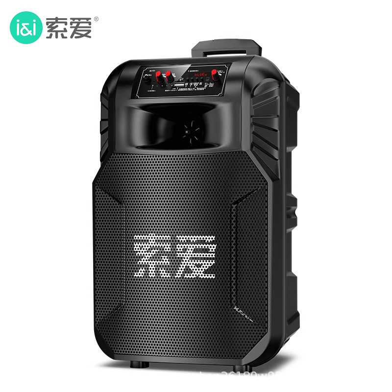 索愛f 21ブルートゥース音響移動レバー12インチ携帯型広場舞スピーカー家庭用無線マイク付きk歌|undefined