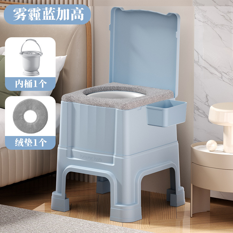 Taburete de inodoro móvil para ancianos, taburete de escupidera junto a la cama, inodoro desodorante para mujeres embarazadas, taburete de inodoro portátil, taburete de inodoro