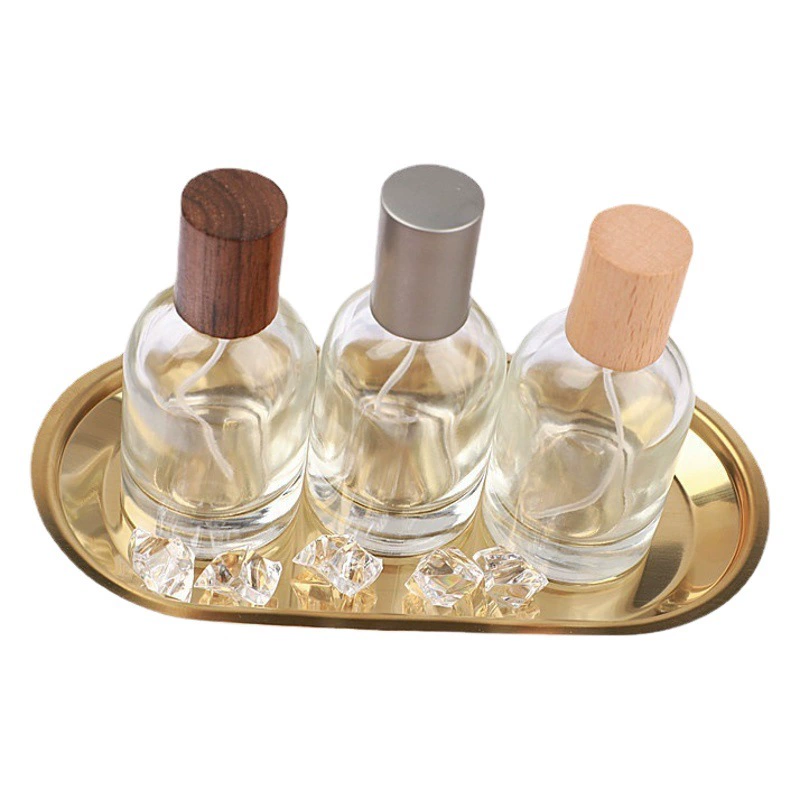 Суб-флакон духов 30 мл высококачественный стеклянный спрей флакон для духов большой емкости 50 мл Замена пустая бутылка орех бук