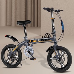 ミニ折り畳み自転車14インチ16インチ20インチ小型自転車男女学生携帯超軽量変速ディスクブレーキ