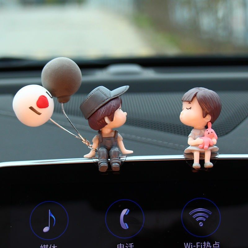 Decoraciones de automóviles de dibujos animados para parejas Decoraciones creativas muñecas de besos para parejas muñecas de automóviles Regalos de decoración