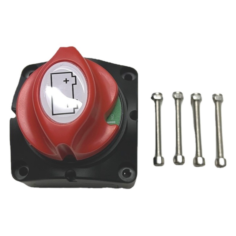 Transfronterizo de potencia de yate Interruptor principal doble columna de cobre de dos engranajes interruptor de apagado de la batería interruptor de batería a prueba de fugas tipo perilla