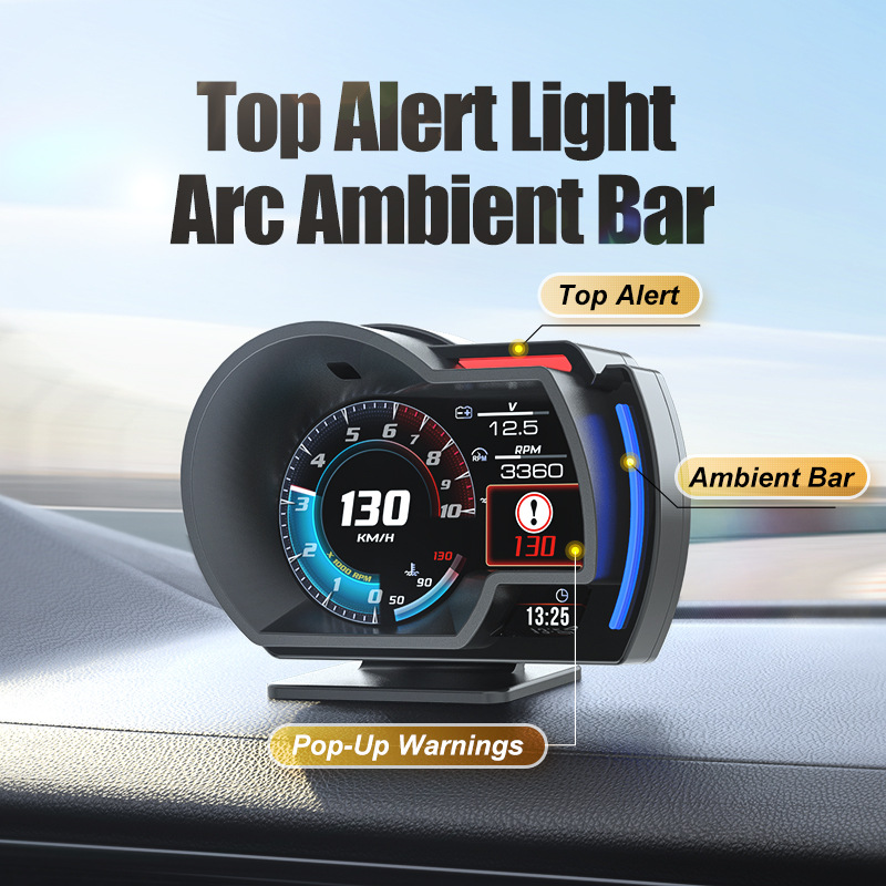 Nuevo modo dual A520 HUD Head-Up Monitor - instrumento LCD OBD multifuncional, modificación electrónica automotriz