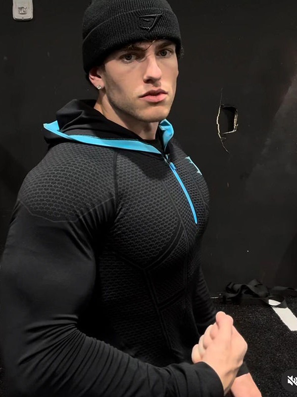 GYM Fitness hombre otoño invierno clásico superhéroe secado rápido elástico hoodie medio cremallera camiseta superior
