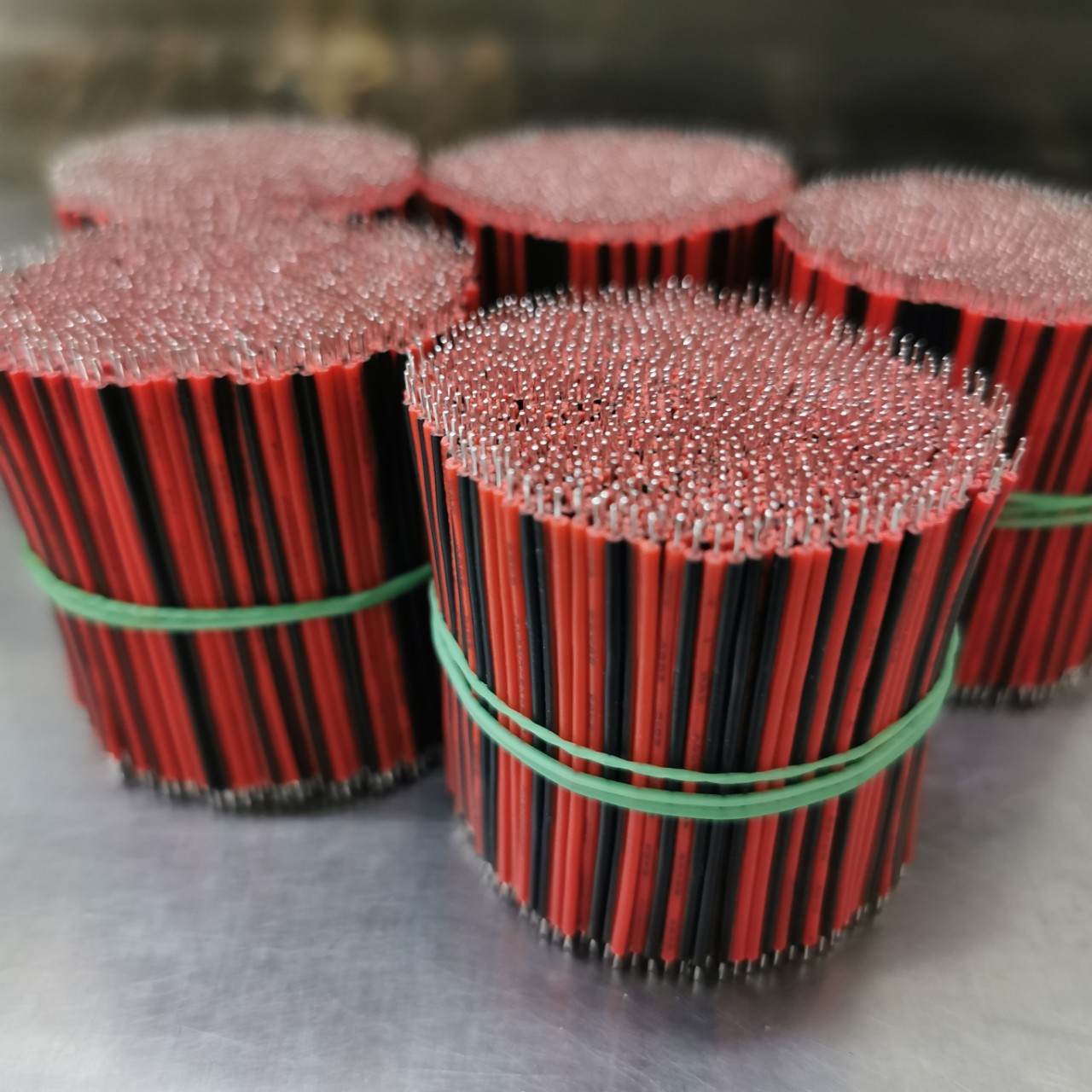 2468电子线26AWG50mm红黑双并线led灯条连接线排线双头上锡导线束