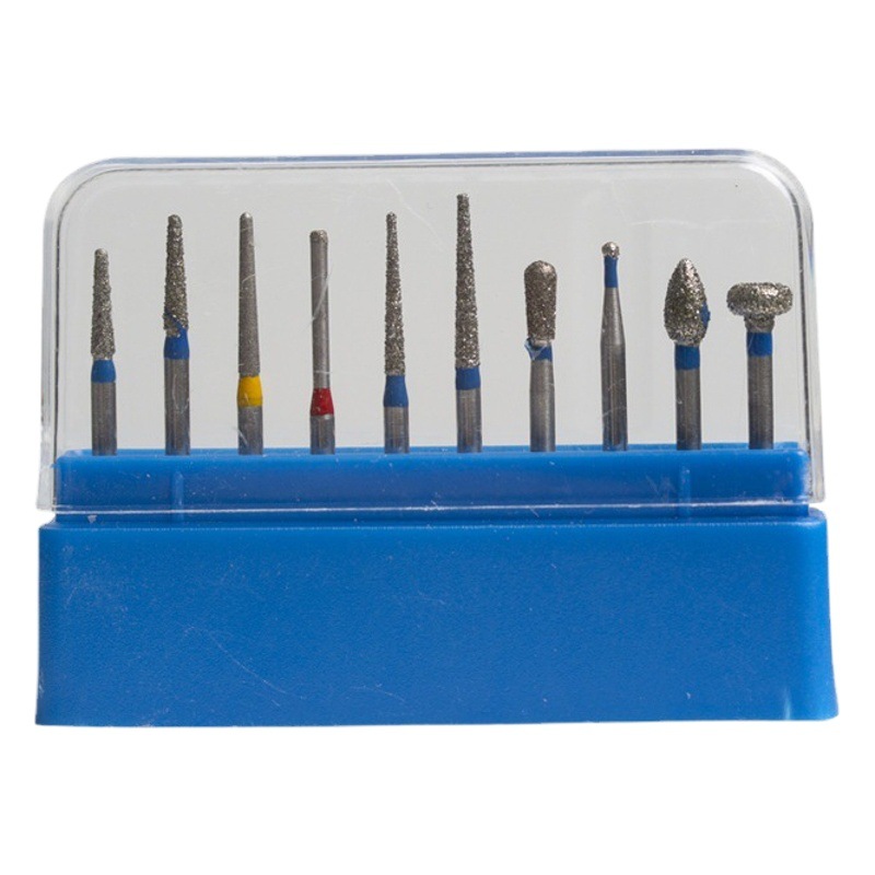 Materiales Dentales, Broca de Diamante de Doble Capa, Kit de Preparación Dental Resistente al Desgaste, Fresa de Alta Velocidad