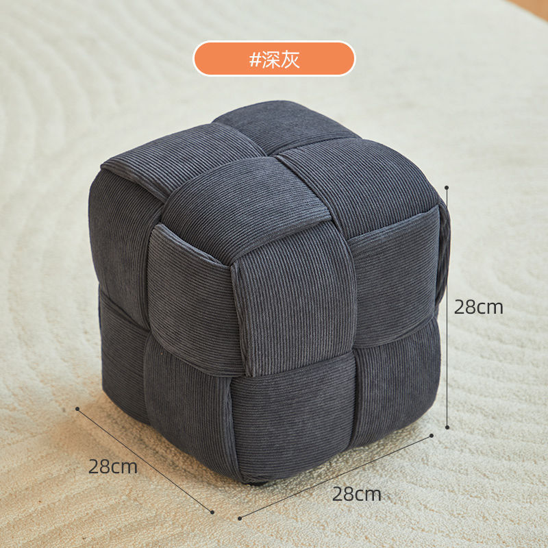小さなスツール、家庭用シンプルモダンな玄関靴交換スツール、インターネット有名人の小さなベンチ、リビングルームのソファ、無垢材のフットレストロースツール|undefined
