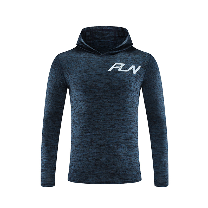 Otoño 2022 camiseta de manga larga de secado rápido para hombre ropa deportiva running fitness ropa de secado rápido suéter con capucha suelto camiseta