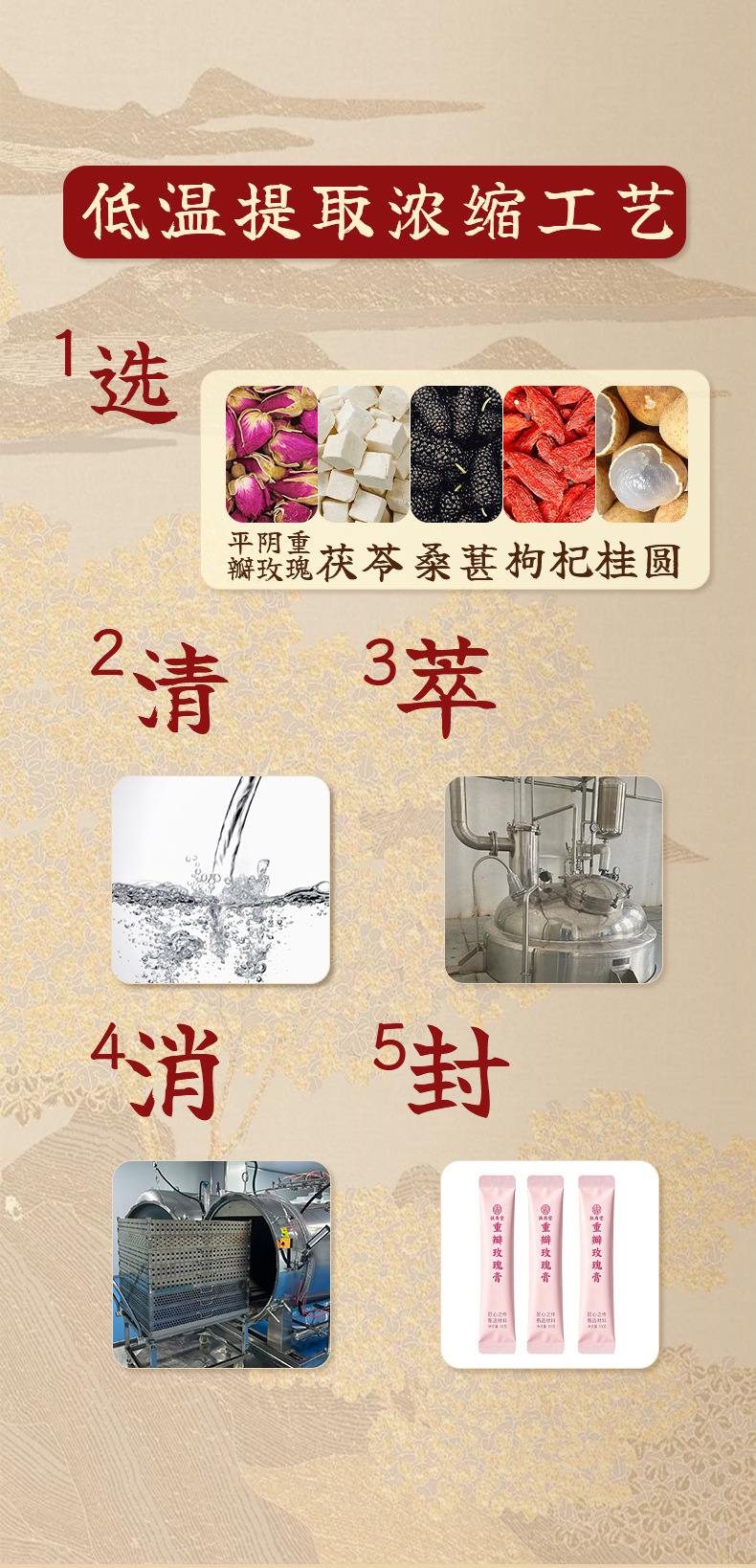 Double-Petal Rose Paste (Rosa rugosa) — Traditional Rose Herbal Paste, 100g quality and texture