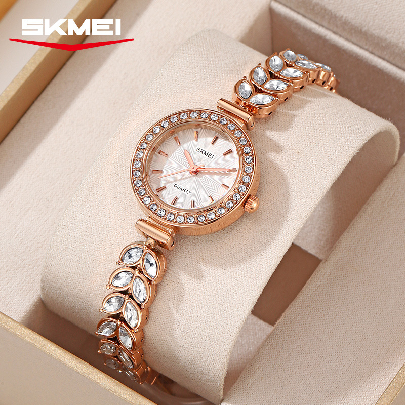 Reloj de pulsera de cuarzo de alta calidad para mujeres de diamantes instantáneos fabricantes transfronterizos directamente a la fábrica de fuente al por mayor personalizada