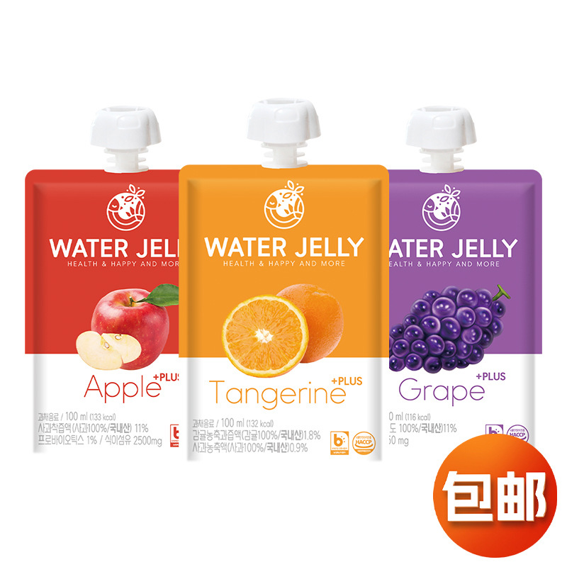 韩国进口 哆乐汐果汁吸吸果冻混合水果味儿童休闲食品小零食小吃