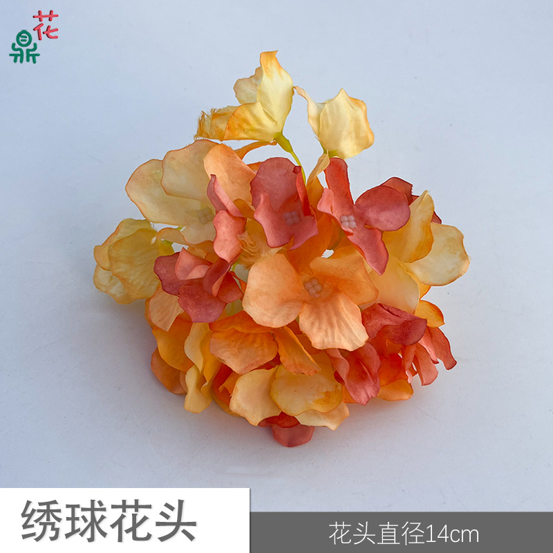 30 수국 머리 YY 오렌지 그라디언트