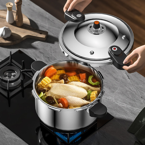 Pressure Cooker 10-16L New Commercial Double-Handle Pressure Cooker Restaurant Large Capacity Induction Pressure Cooker