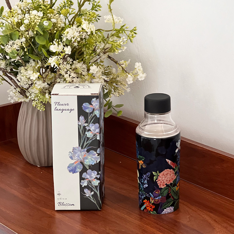 Shang 'en cerámica serie de flores creativas de cerámica tazas de agua fría tazas de mano tazas portátiles para salir tazas de regalo para amigos