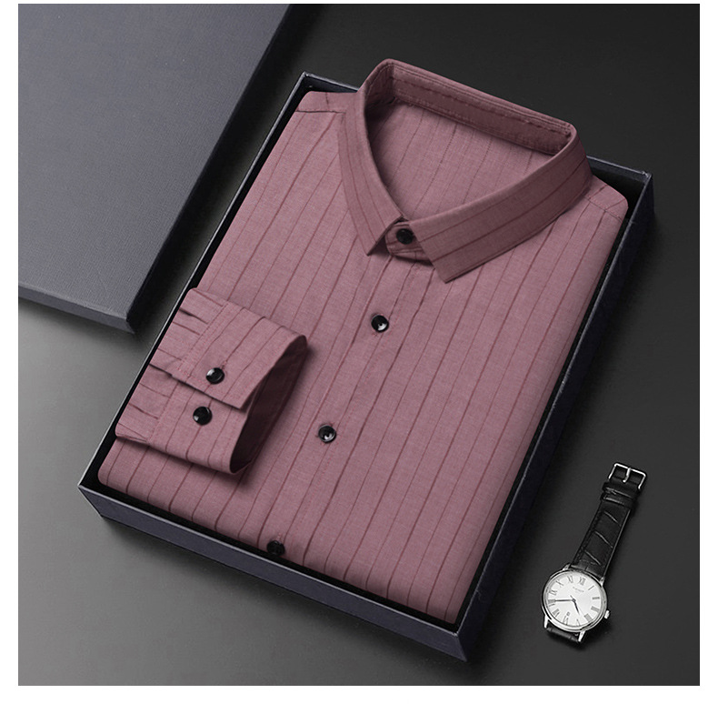Camicia elegante uomo manica lunga traspirante no stiro_voghion.com