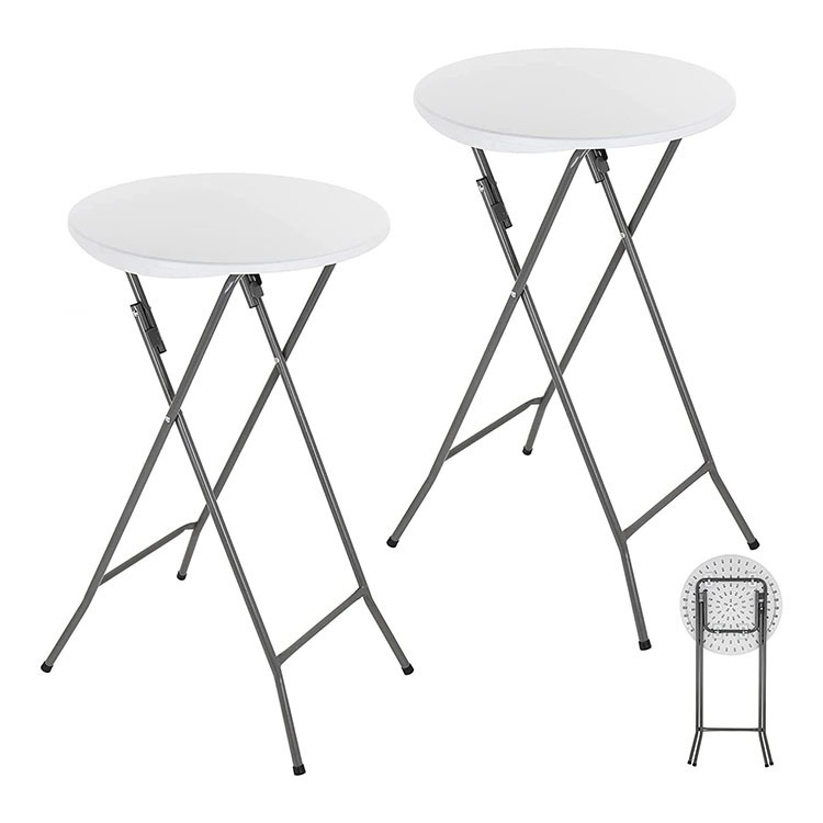 Factory direct supply outdoor plastic HDPE folding small bar table folding portable small round table bar coffee bar Factory direct supply outdoor plastic HDPE folding small bar table folding portable small round table bar coffee bar