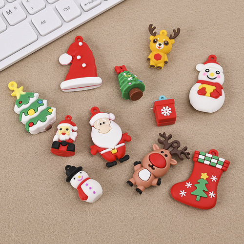 Creative DIY Soft Gel 3D Christmas Series Accessories DIY Christmas Series Starlight String Lights Decor wholesale