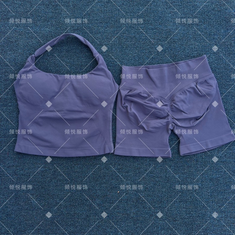 AliExpress venta caliente DFYNE nuevo fitness yoga traje deportivo chaleco halter sujetador pantalones cortos traje mujer