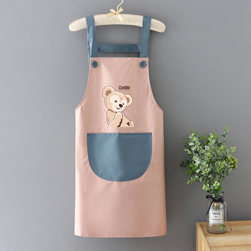 Bolso impermeável de couro Daffy Bear rosa azul