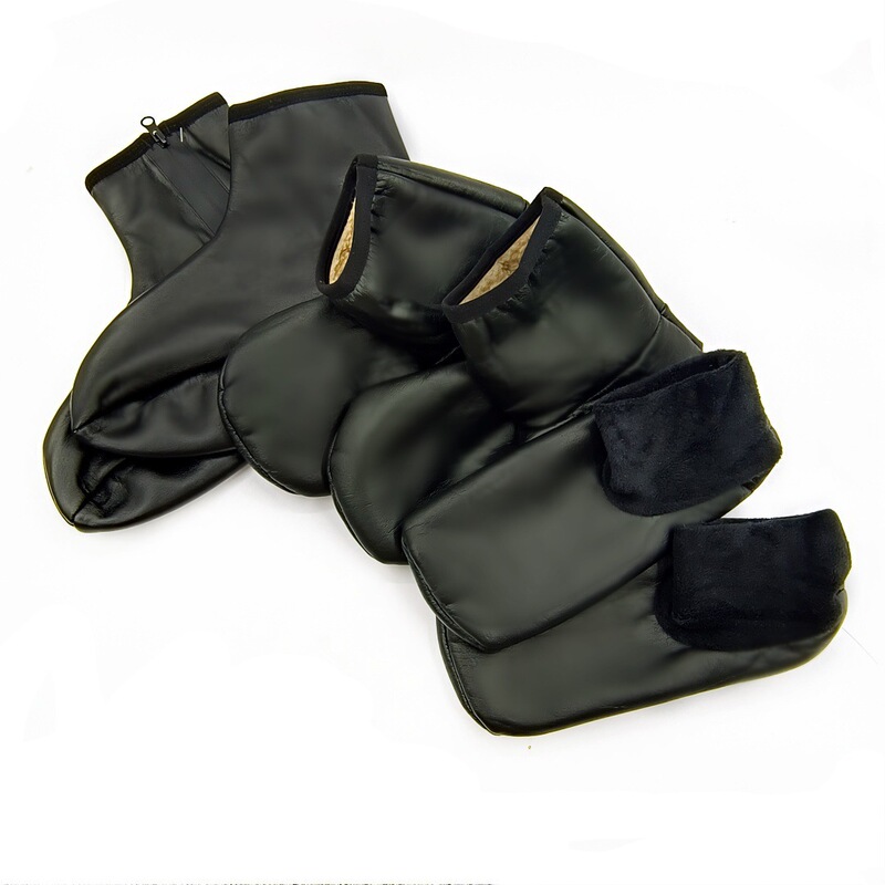 Warm Leather Socks Adult Floor Socks High Barrel Men's and Women's Indoor Socks Winter fleece-lined Thickened Non-slip Cool