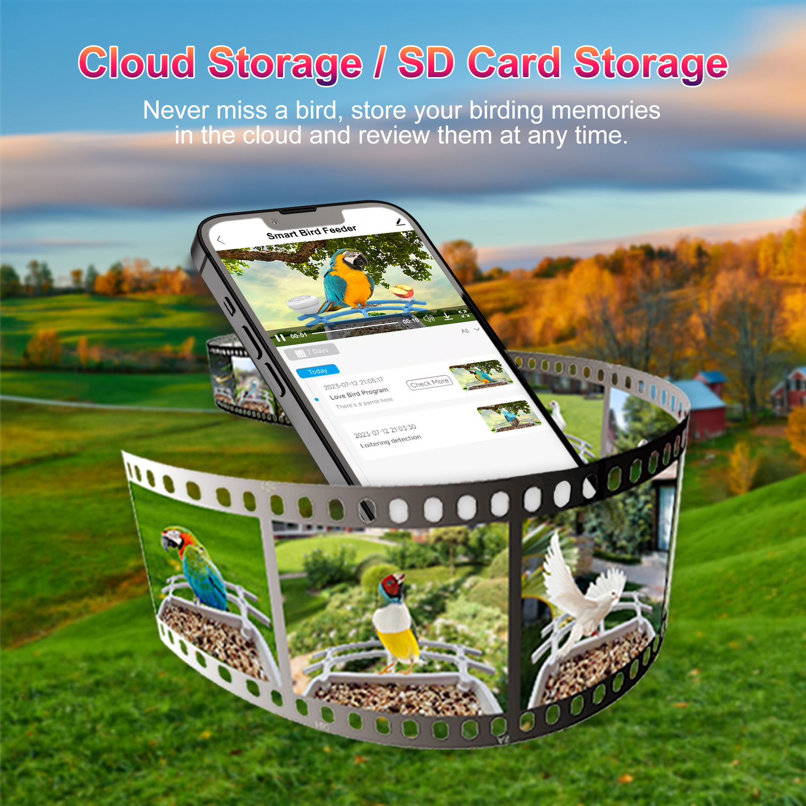 Fábrica de fuente de energía solar 4G inteligente alimentador de aves identifica 10,000 + especies de aves comercio exterior explosivo alimentador de mascotas impermeable