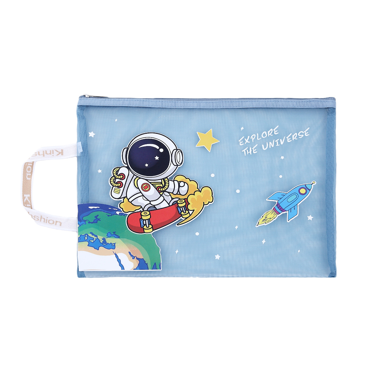 우주 비행사 A4 단일 레이어 [라이트 블루]