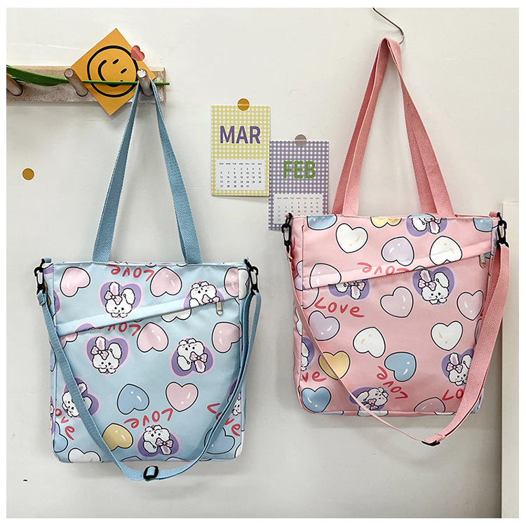 Large-capacity single-shoulder crossbody handbag, A4 for primary and secondary school students' after-school tutoring, cute cartoon interest class, super adorable crossbody bag undefined