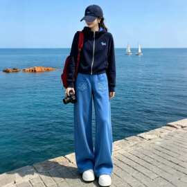 高级感休闲运动套装女2026新款春秋连帽卫衣松弛感出游穿搭两件套
