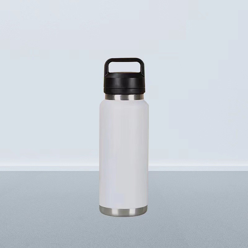 Suministro directo transfronterizo Taza de vacío de acero inoxidable de doble capa Taza de agua portátil con tapa de roscada Taza de agua deportiva al aire libre de gran capacidad