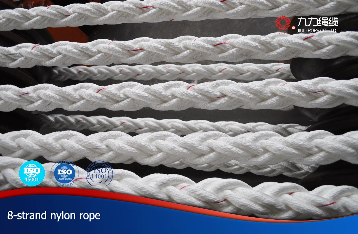 Восьмипрядная нейлоновая веревка PA веревка полиамидная веревка нейлоновая веревка полипропиленовая веревка белый полиамид