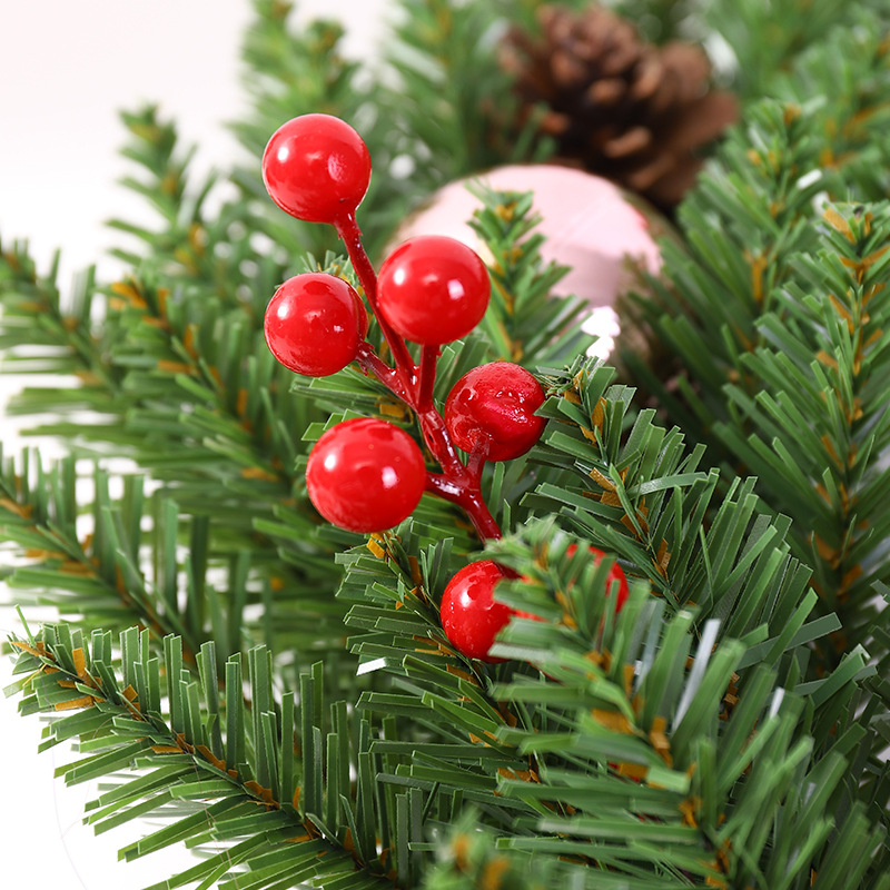 Corona de Navidad directa de fábrica decoración de Navidad 30/40/50/60 corona de bala cifrado guirnalda puntiaguda