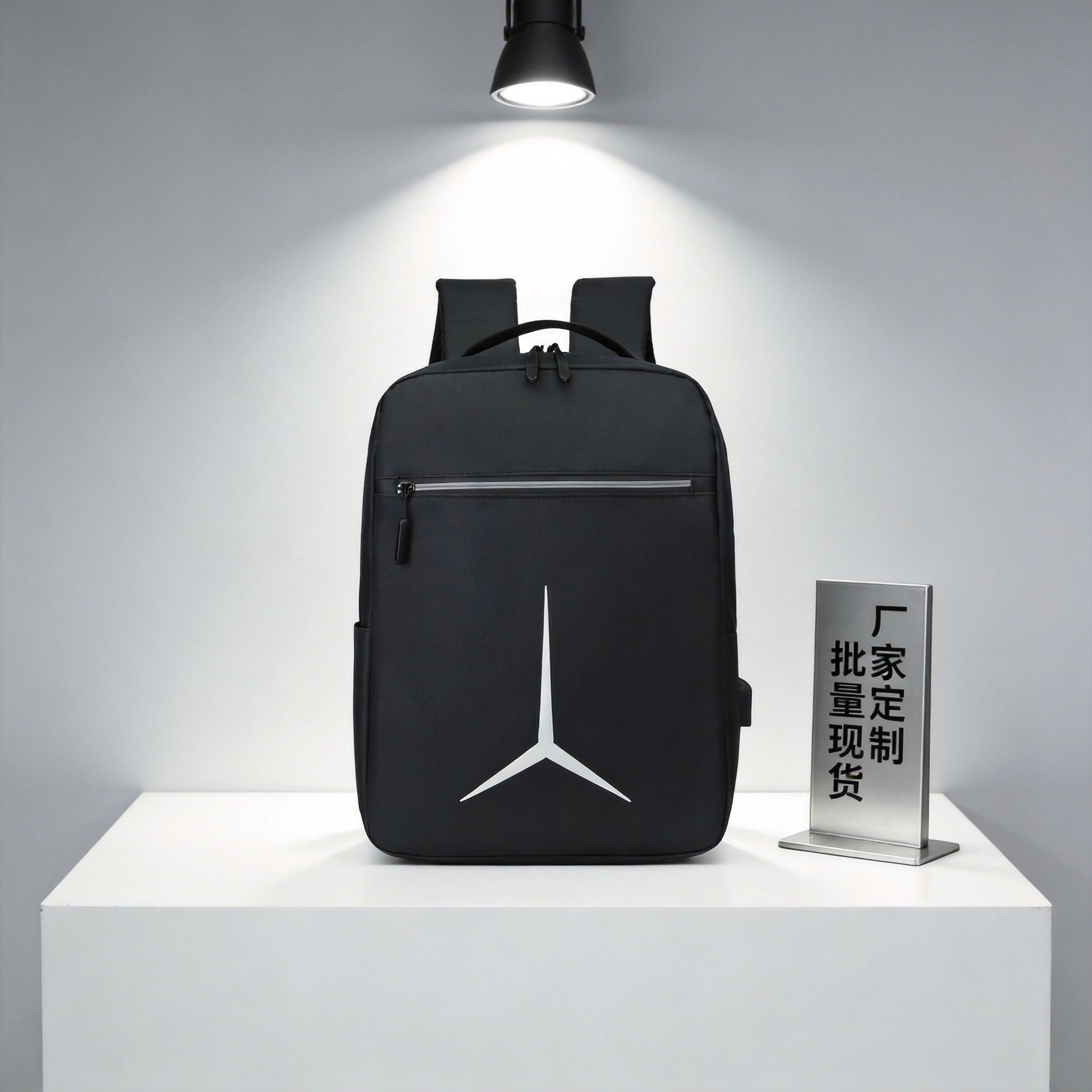 Foreign trade Oxford cloth backpack 2026 new model men's backpack casual business laptop bag with printed logo student school bag