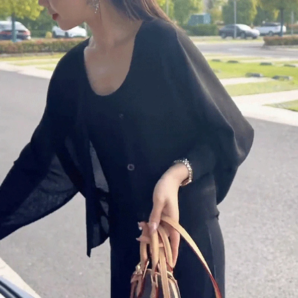 Brand silk cardigan