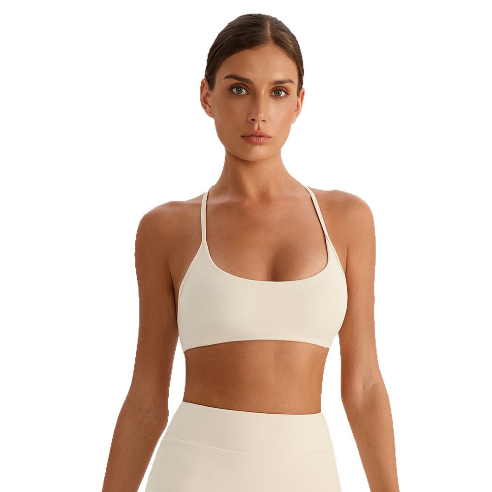 Verano dentro y fuera de la cabina de yoga bra desnudo sensación de secado rápido chaleco de fitness antichoque ropa interior deportiva de poliestireno