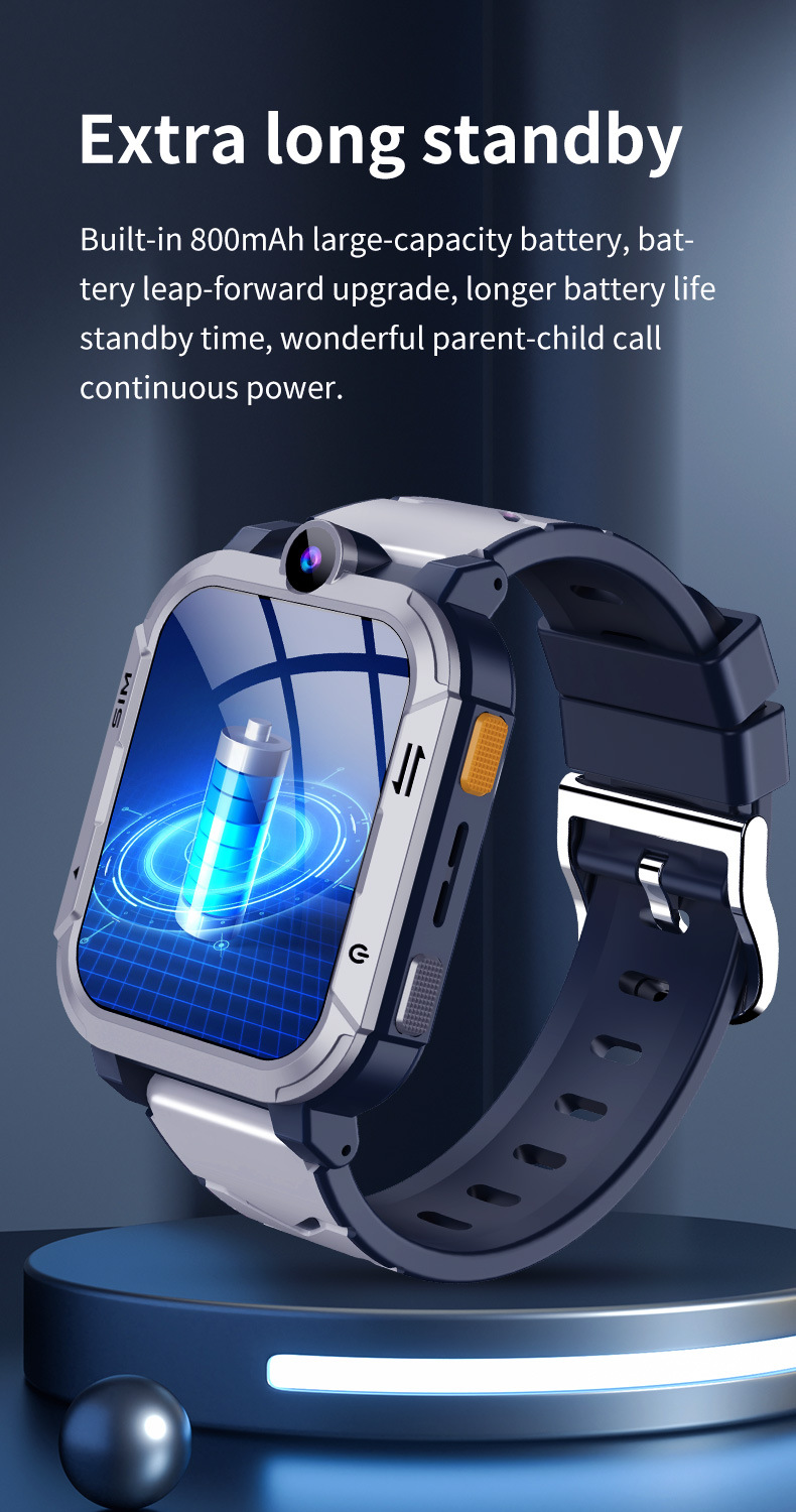 Cross-border foreign language Y76 children's phone smartwatch, 4G video call, photo, waterproof, foreign language and multiple languages undefined