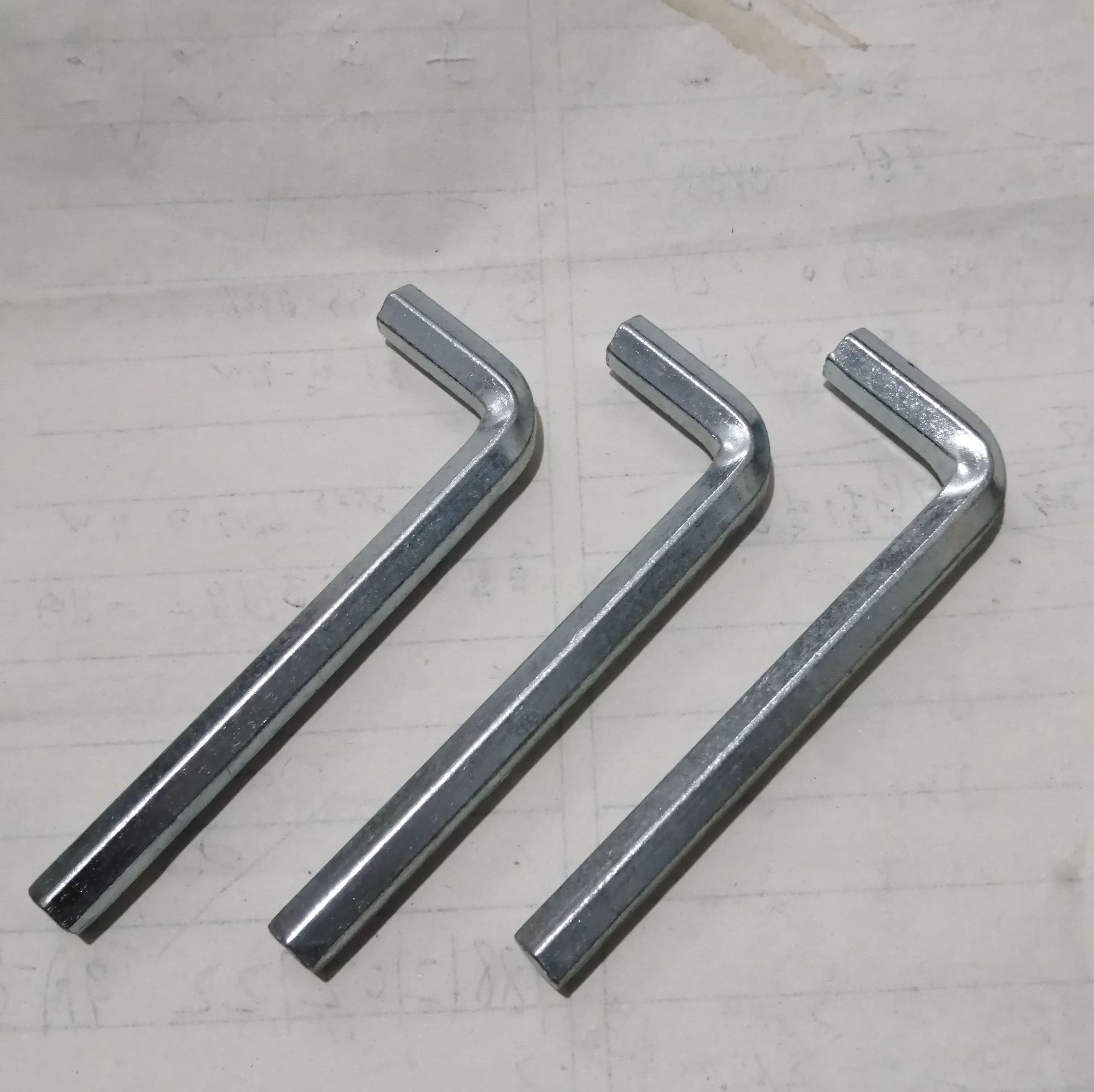 批发3mm--20mm镀锌 内六角扳手 7字手动扳手 六方六棱扳手小工具