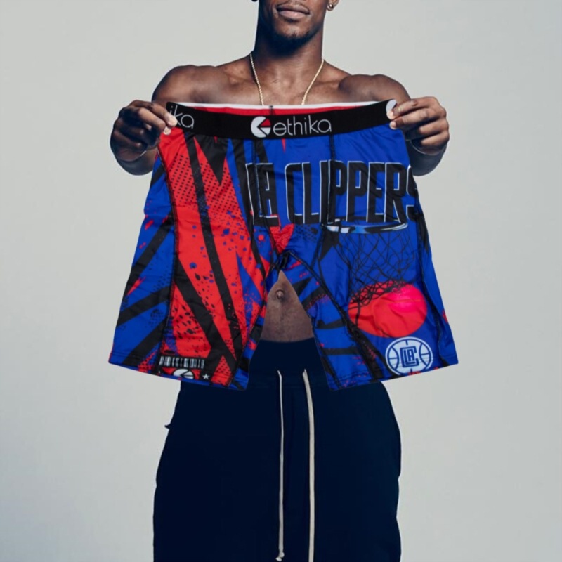 [European and American Hot-Selling Items] Ethika Same Style Breathable Sports Shorts for Men, Trendy Boxer Shorts, Popular among Internet Celebrities, Export Goods