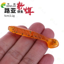 t尾软饵批发螺旋蚯蚓软虫假饵跨境货源亨嘉新款软鱼饵不空军