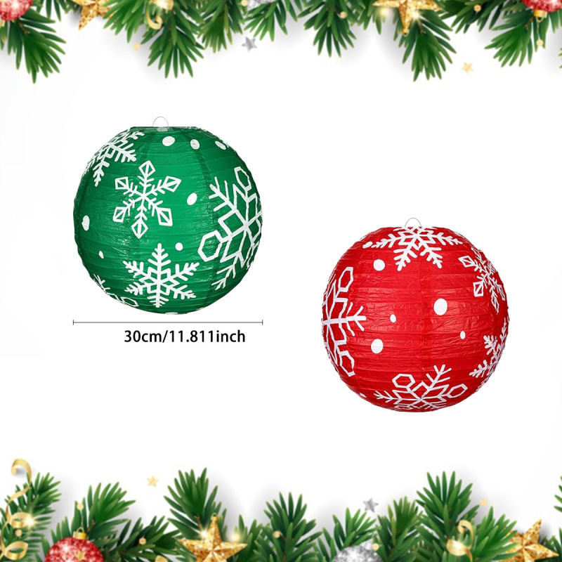 Amazon クリスマス スノーフレーク ランタン デコレーション クリスマス パーティー 吊り下げ提灯 吊り下げ装飾 ホームデコレーション用品|undefined