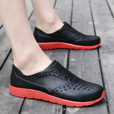 洞洞鞋男2021跨境春夏透气凉鞋清仓9.9包邮休闲沙滩凉鞋 男士凉拖|ms