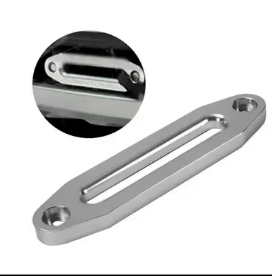 Winch guide off-road vehicle winch aluminum guide block rope frame rope stopper accessories guide rope nylon rope winch rope out (Other Automotive Safety Supplies) - installation-hole-spacing-108mm-silver