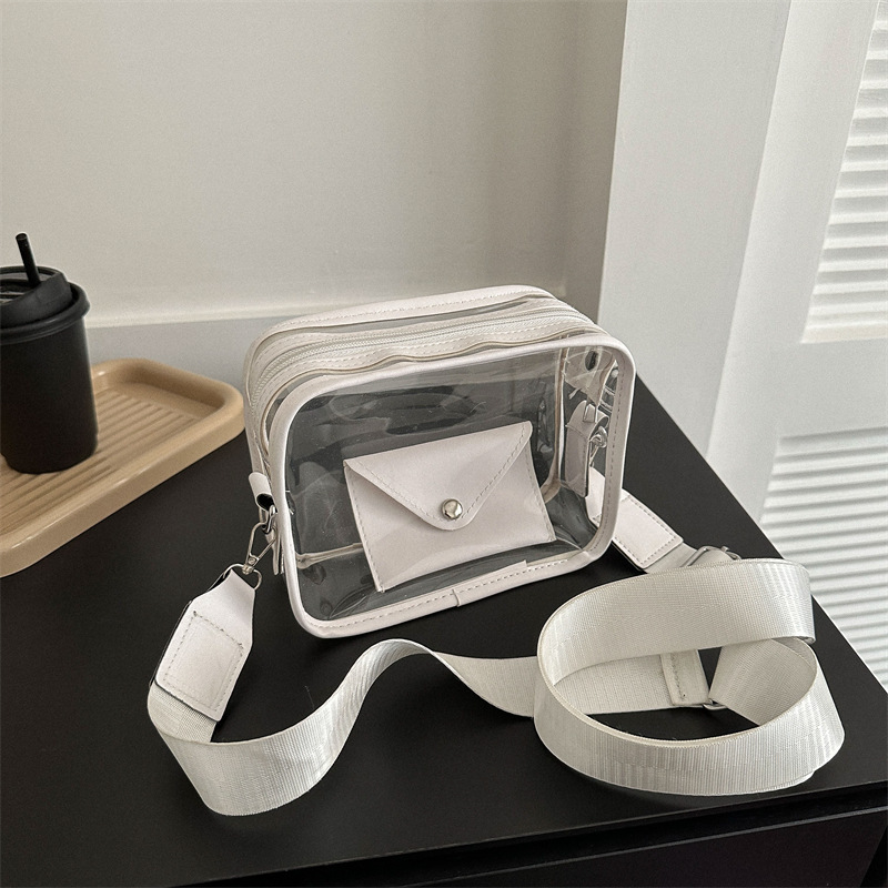 2023 New Broadband Bag Women's Crossbody Small Bag Fashion Casual Small Fresh Shoulder Envelope Bag Transparent Jelly Bag 2023 New Broadband Bag Women's Crossbody Small Bag Fashion Casual Small Fresh Shoulder Envelope Bag Transparent Jelly Bag