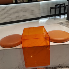 彩色亚克力盒子亚克力收纳盒加工手办透明展示盒乐高模型防尘罩