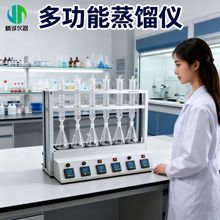 智能一体化蒸馏仪氨氮二氧化硫蒸馏器实验室全自动蒸发装置