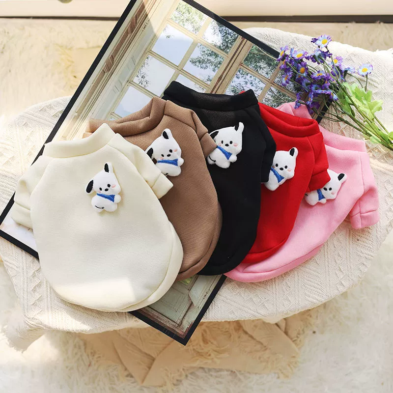 Весенний пуловер для домашних животных в Корейском стиле милые супер милые аксессуары для собак paqia свитер с круглым вырезом кошка и собака универсальная супер тонкая одежда