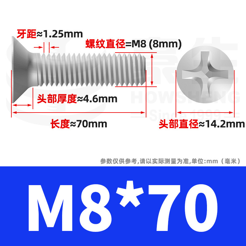 304ステンレスネジのネジの十字溝の平頭のネジのKMの機械の糸の小さいネジのm 2m 3m 4m 5m 6|undefined